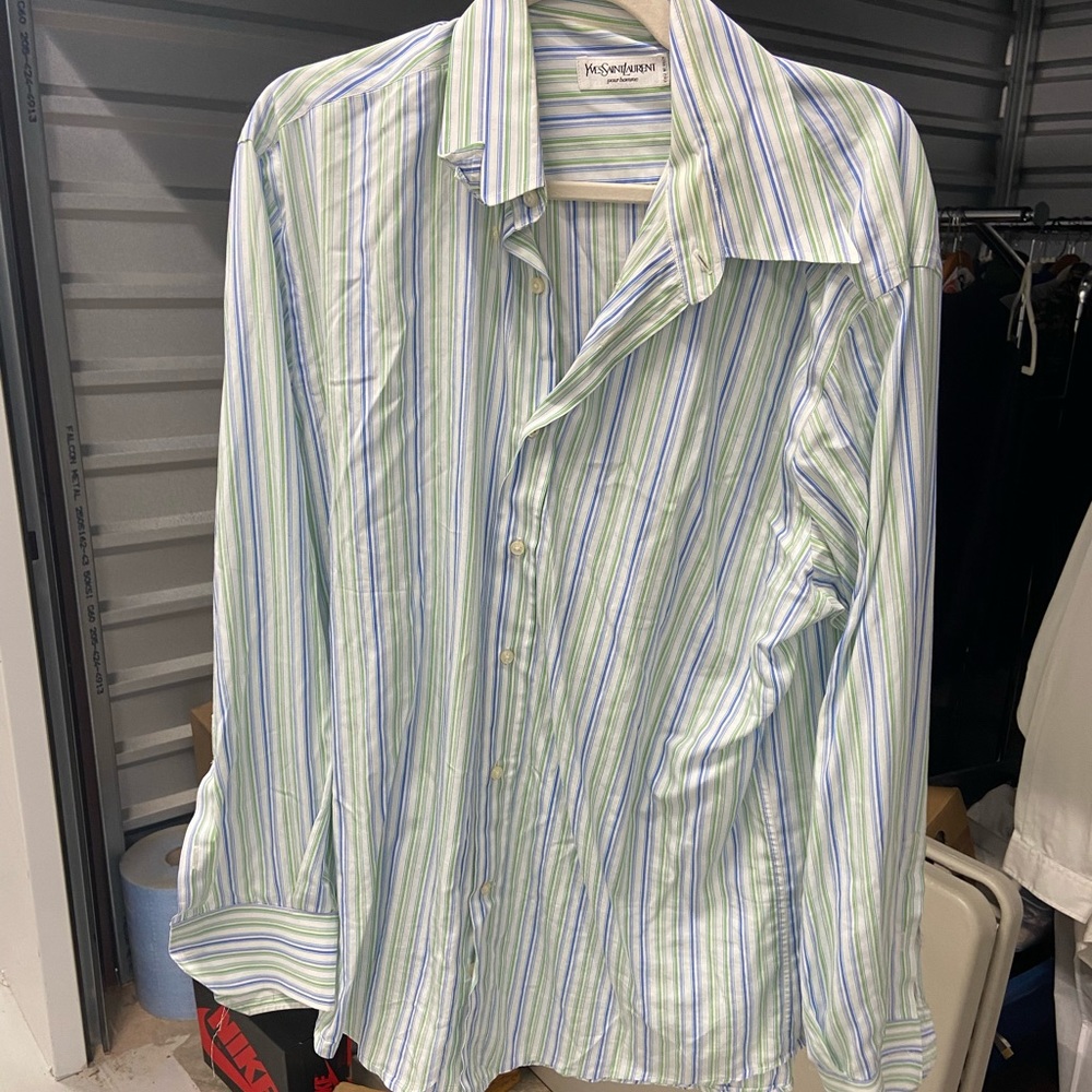 YSL STRIPED DRESS SHIRT